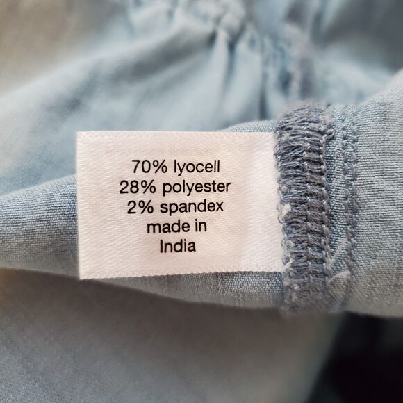 NEW Lane Bryant Plus Size Blue Chambray Jumpsuit - Picture 8 of 9